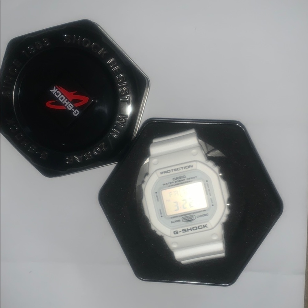 White g shock watch